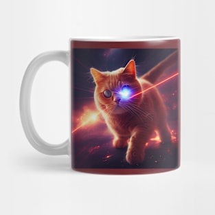 Cat With Laser Eyes Mug